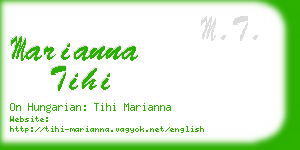 marianna tihi business card